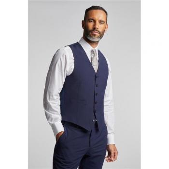 Jeff Banks Men's Navy Blue Regular Fit Travel Waistcoat