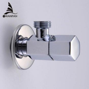 Chrome Brass Bathroom Triangle Valve 1/2 Male HJ-0312L