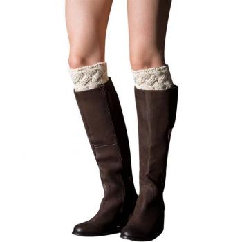 Bottes courtes en tricot crochet, garde-pieds féminine