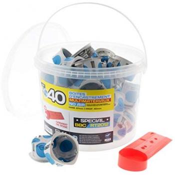 Pack 40 boîtes d’encastrement BLM No Air (67 mm, feu 850 °C)