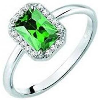 Morellato Anillo de Plata con Esmeralda