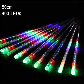 10Pack 50CM EU Plug Meteor Shower Rain Lights 48/54 LED Christmas Decor