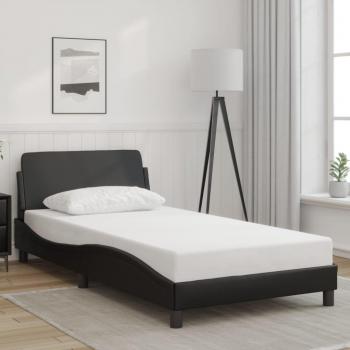Vidaxl Bettgestell Schwarz 100x200 cm Kunstleder