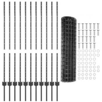 Cerca de Acero 22 Posts Grises 1,2x25 m