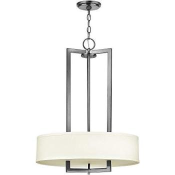 Classic Nickel 3‑Bulb Chandeliers – LED E27 60W