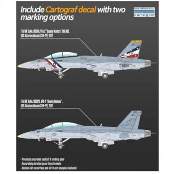 Academy US Navy Bounty Hunters F/A-18F VFA-2 1/72 modello in plastica 12567 grigio