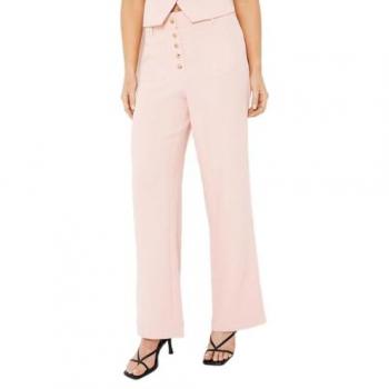 Button Front Patch Pocket Trousers
