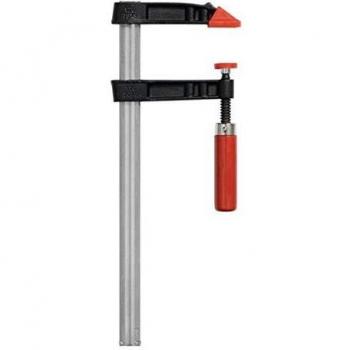 Serre-joint Fonte Malléable 100 mm – Vis IQS, Col de Cygne 50 mm, Manche en Bois 15 × 5 mm