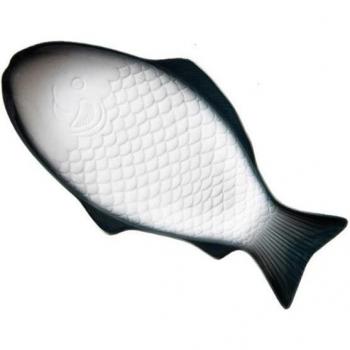 Fischförmige Keramikplatte für Snacks