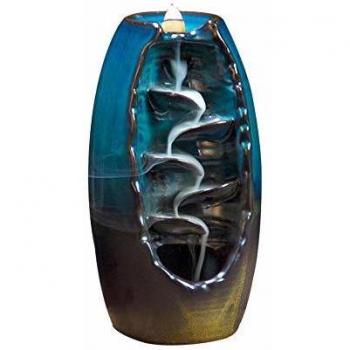 Home Ceramic Backflow Incense Burner with 120pcs Incense Cones and 30 Sticks