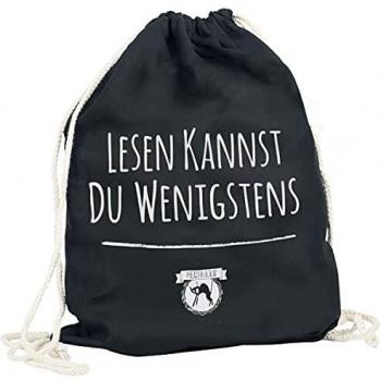 Unisex-Schwarzer Turnbeutel aus Baumwolle – Pechkeks-Leser