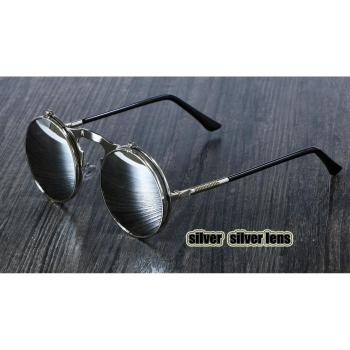 Double Metal Round Sunglasses