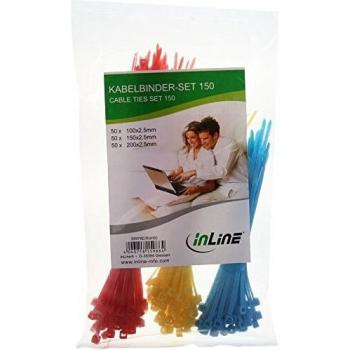 Kabelbinderpaket InLine, 150 Stücke – Kunststoff