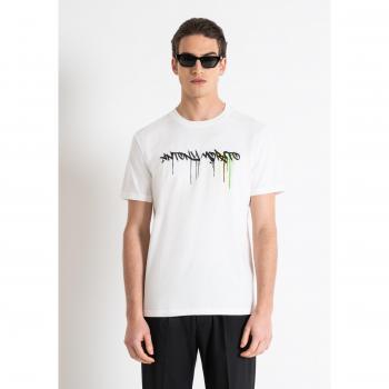 Camiseta Slim Fit con Estampado de Algodón