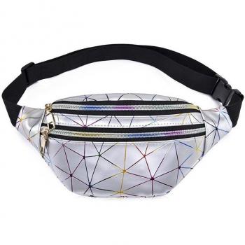 Checkered Banana Bag with Large Pockets
