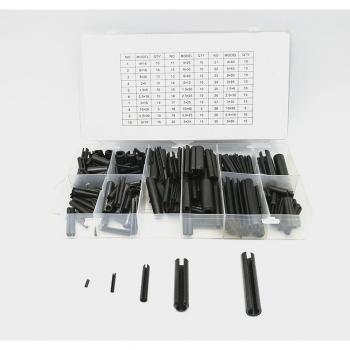 Goupille élastique cylindrique en acier noir, 315 pièces, 65Mn, M1.5 M2 M2.5 M3 M4 M5 M6 M8 M10