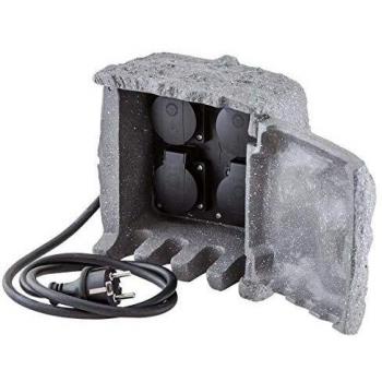 EVN Lichttechnik Energieverteiler 4-Fach 230415 IP44-230V-3680W/16A