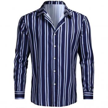 Men's Slim Fit 3D Printed Long Sleeve Top