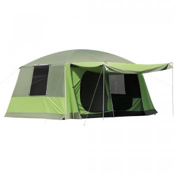 Outsunny 4-8 Personen Kuppelzelt mit zwei Schlafbereichen