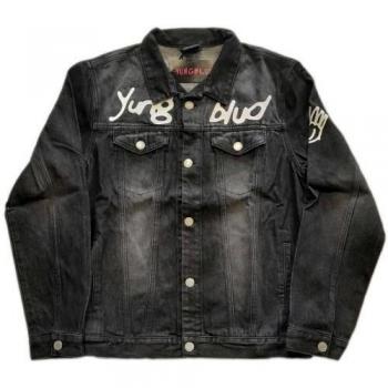 Gilet denim Yungblud XL unisexe Noir/Bleu