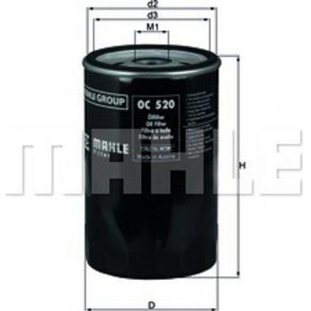Filtro Motoric MAHLE OC‑520