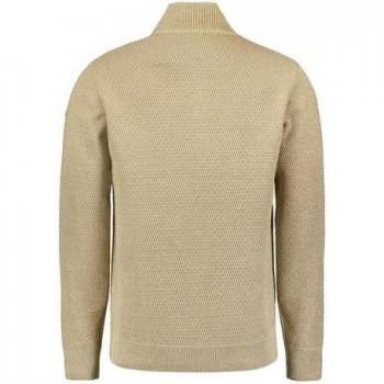 NO EXCESS Melange Rollkragenpullover für Herren in Dunkelbeige
