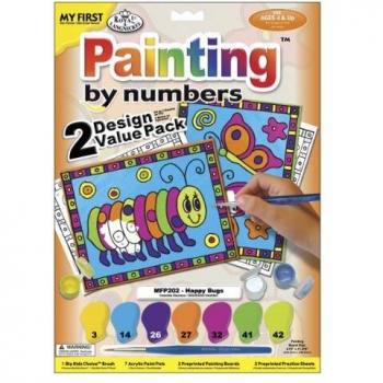 Royal Brush Happy Bugs Paint by Number Kit
