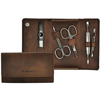 „Eleganza“: Pfeilring Manicure‑Box, antik braun