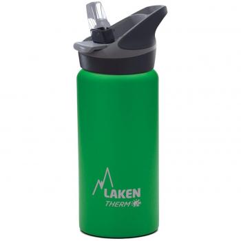 Laken Jannu Bottiglia Termica in Acciaio Inox, Capacità: 750 ml, Con Tappo Sportivo, Colore: Verde