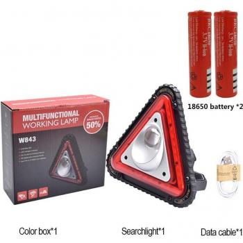 COB LED Floodlight Car Warning Light USB Rechargeable