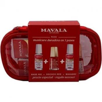 Neceser Mavala Base 002 + Rococo Red + Mavadry