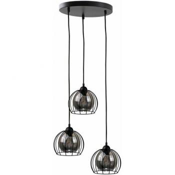 30 cm Keter Solo Cluster Ceiling Lamp, Black, 3‑E27