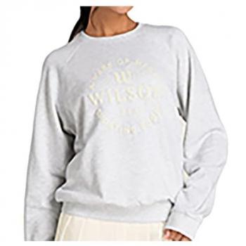 Wilson Classic Crew Sweatshirt in Light Grey, Women’s XS