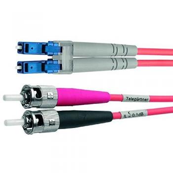 Patchcord Telegärtner OM3 2 m, Dual ST‑LC, Categoria 8.1
