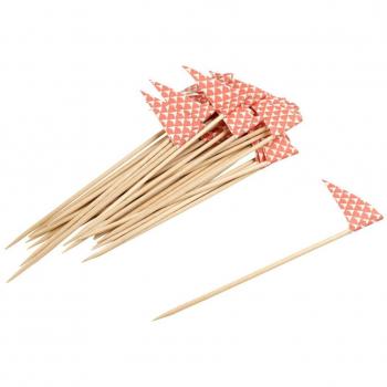 Piques de cóctel de bambú reciclado 50 piezas Fackelmann Ref. 31016