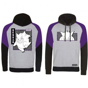 Pokémon Gengar Shadow Hoodie S bis XXL grau/lila