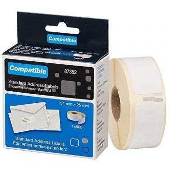 Dymo Similar Return Address Labels, Dimensions: 54mm x 25mm, Quantity: 500