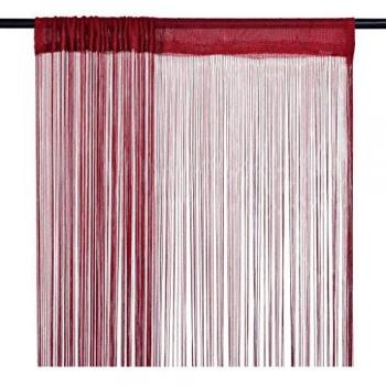 VidaXL String Curtains 2 pcs 100x250 cm Burgundy