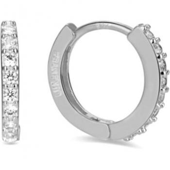 Pendientes de plata de ley 925 de Luxenter con baño de rodio