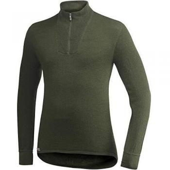 Woolpower Zip Turtleneck 400 Pine Green