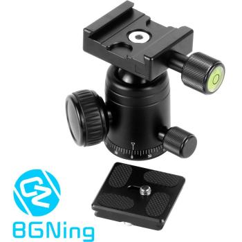 360 Swivel Ball Head Tripod with Quick Release Plate for Heavy Duty DSLR Photography