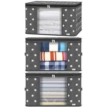 VINSANI 3‑Bag Grey Star Storage System – Versatile & Durable