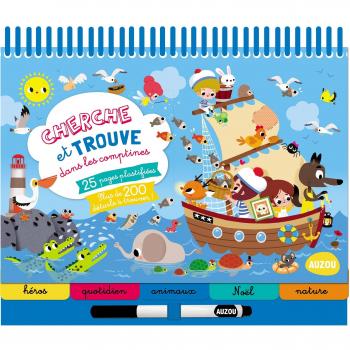 Cherche et trouve dans les comptines : Avec un feutre effaçable