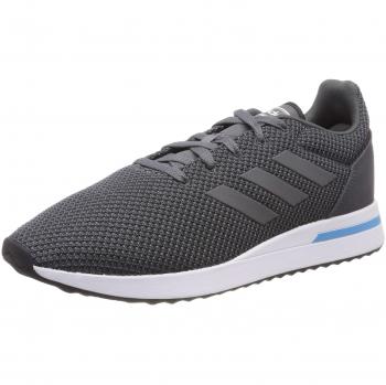 Adidas Men's Run70s Lightweight Running Shoes, Grey (Grey Six/Grey Four F17/Shock Cyan), Size 7.5