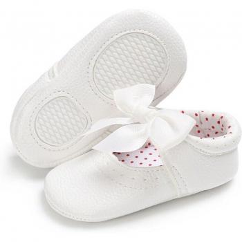 Toddler Girls Bowknot Soft Sole Wedding Party Shoes 0-18M