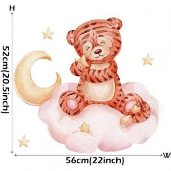 Pegatinas Decorativas de PVC para Niños con Tigres