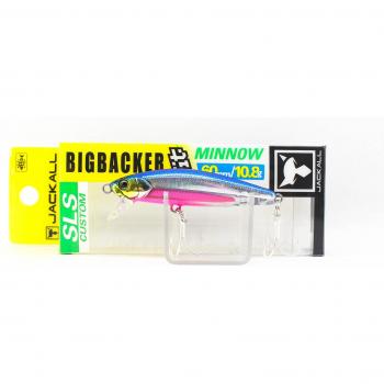 Jackall Big Backer Fit Minnow, 10.8g, Blue‑Pink Sinker
