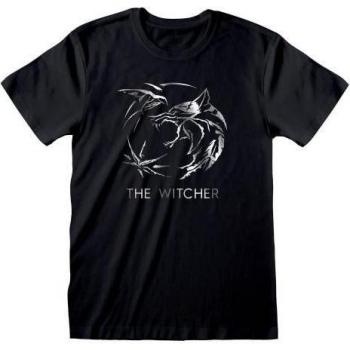 T-Shirt Unisex Witcher M Argento/Nero
