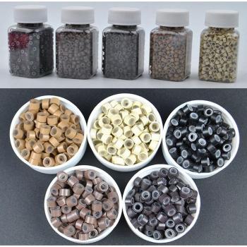 Microcuentas 4 mm en 5 Colores – Accesorios de Extensión Capilar