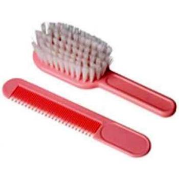 Eurostil Baby Soft Brush Pink + Foldable Comb